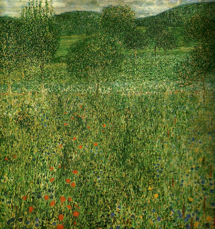 Gustav Klimt blommande falt Spain oil painting art